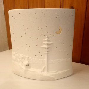 Vintage Candlelight with Tree & Cabin - Peter Shoebridge Studio, Starry Nights.